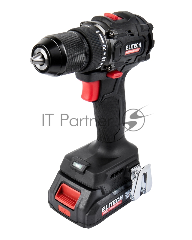 Дрель-шуруповерт Elitech CD 20SL2 (E2201.040.01) 40Вт аккум. патрон:быстрозажимной (кейс в комплекте) (205717)