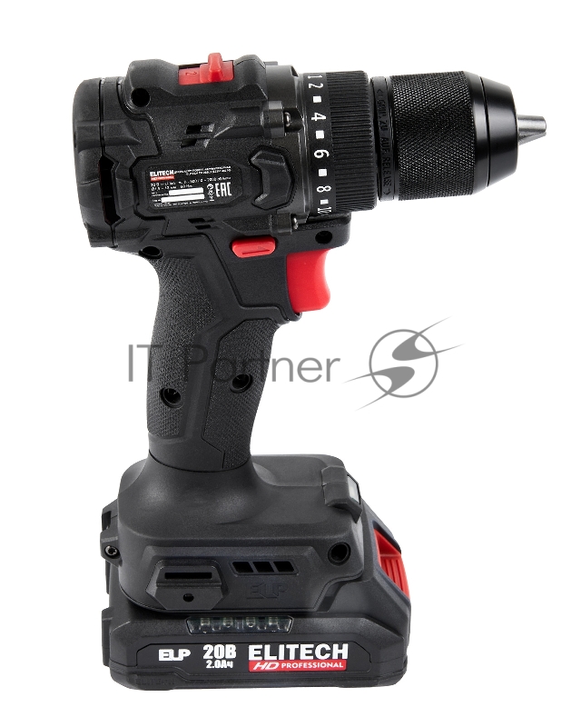 Дрель-шуруповерт Elitech CD 20SL2 (E2201.040.01) 40Вт аккум. патрон:быстрозажимной (кейс в комплекте) (205717)