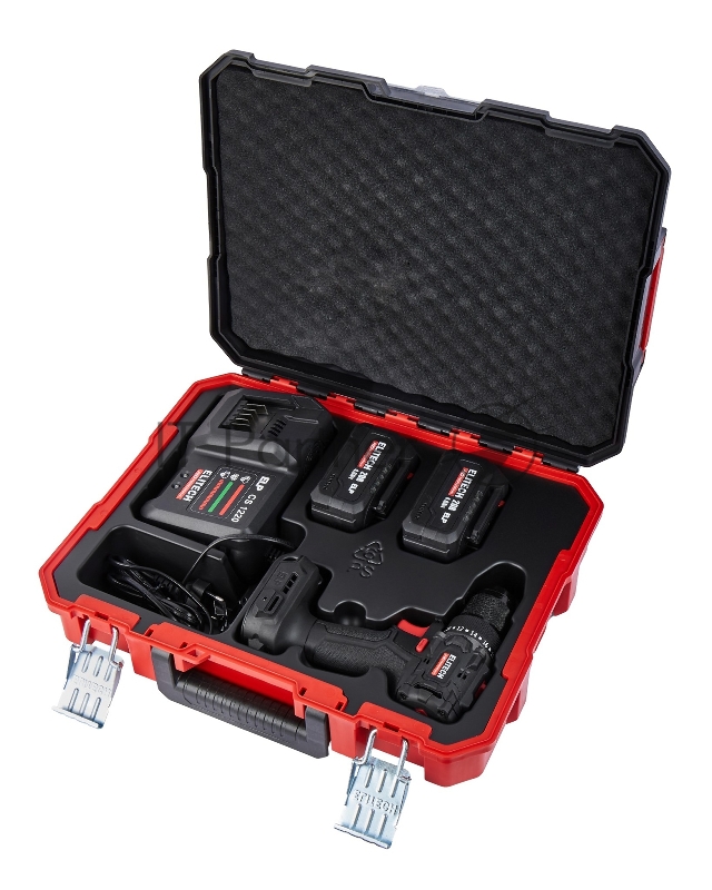 Дрель-шуруповерт Elitech CD 20SL2 (E2201.040.02) 80Вт аккум. патрон:быстрозажимной (кейс в комплекте) (205718)