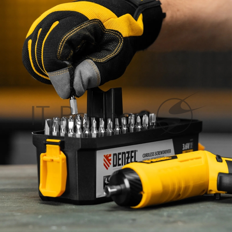 Отвертка аккумуляторная CSH-3.6, 54 биты, Li-Ion, 3,6 В// Denzel