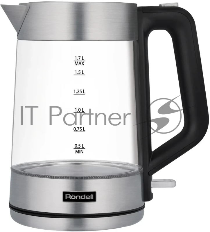 Чайник электрический Rondell RDE-1008 1.7л. 2200Вт прозрачный корпус: стекло