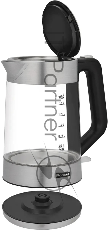 Чайник электрический Rondell RDE-1008 1.7л. 2200Вт прозрачный корпус: стекло