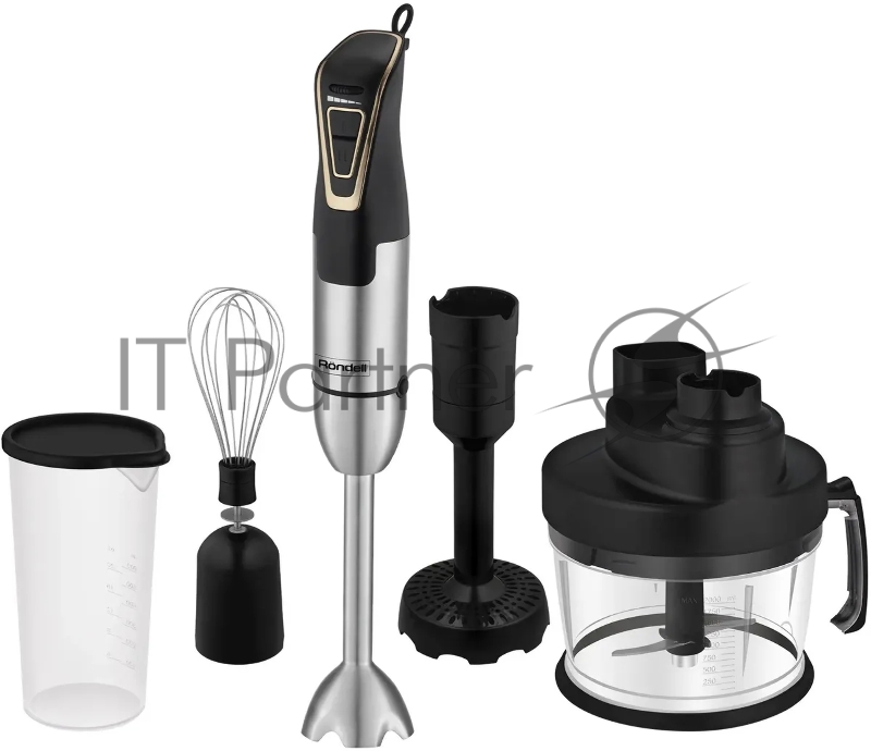 Блендер погружной Rondell RDE-1303 1800Вт черный/нержавеющая сталь