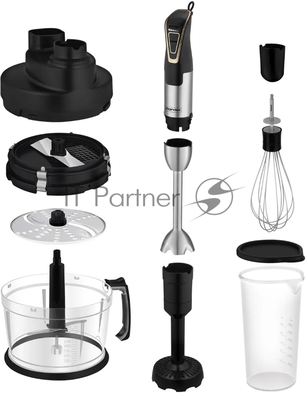 Блендер погружной Rondell RDE-1303 1800Вт черный/нержавеющая сталь