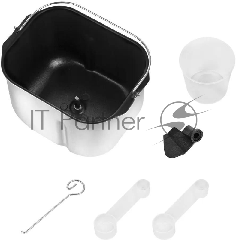 Хлебопечь Kitfort КТ-315 530Вт серебристый/черный