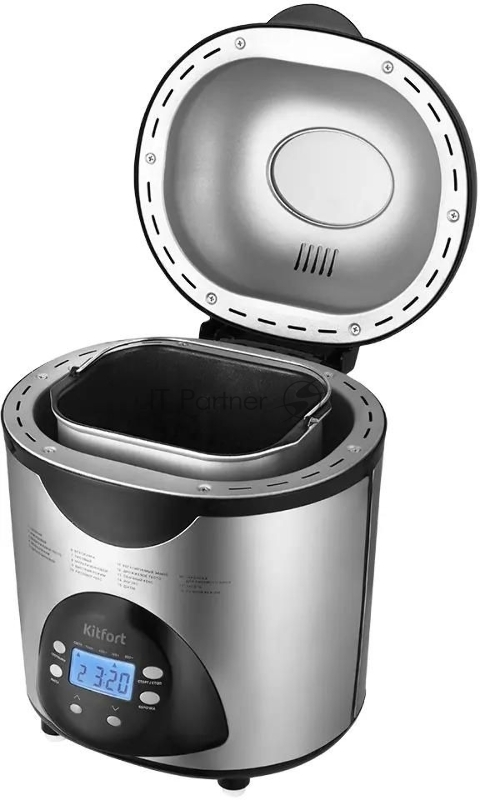 Хлебопечь Kitfort КТ-315 530Вт серебристый/черный