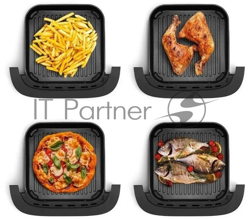 Аэрогриль Kitfort КТ-2289 2200Вт черный/серебристый