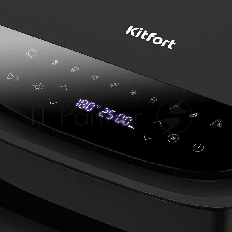 Аэрогриль Kitfort КТ-2289 2200Вт черный/серебристый