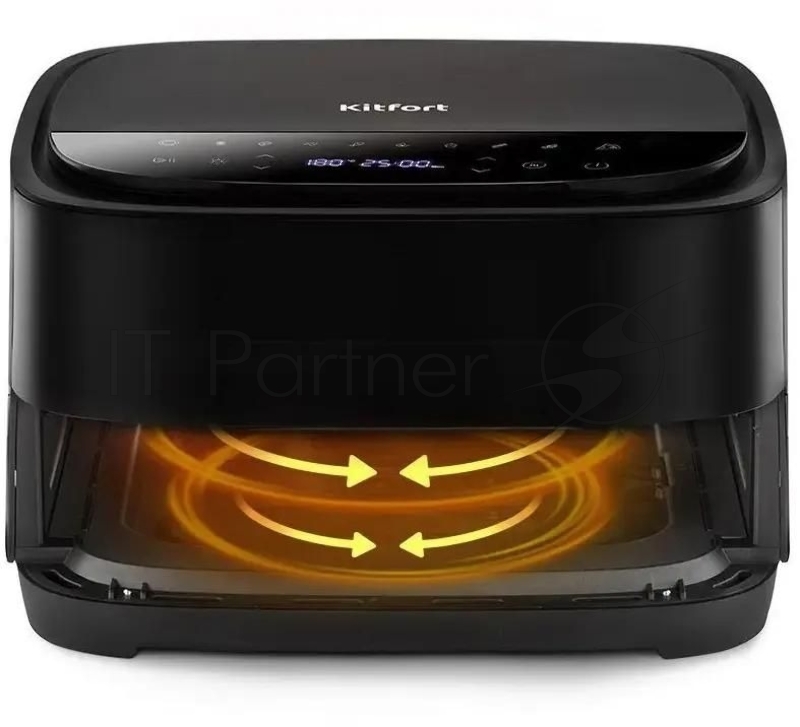 Аэрогриль Kitfort КТ-2289 2200Вт черный/серебристый