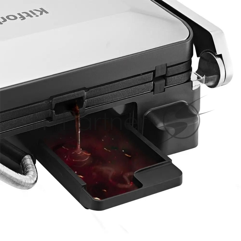 Электрогриль Kitfort КТ-3675 2000Вт серебристый/черный