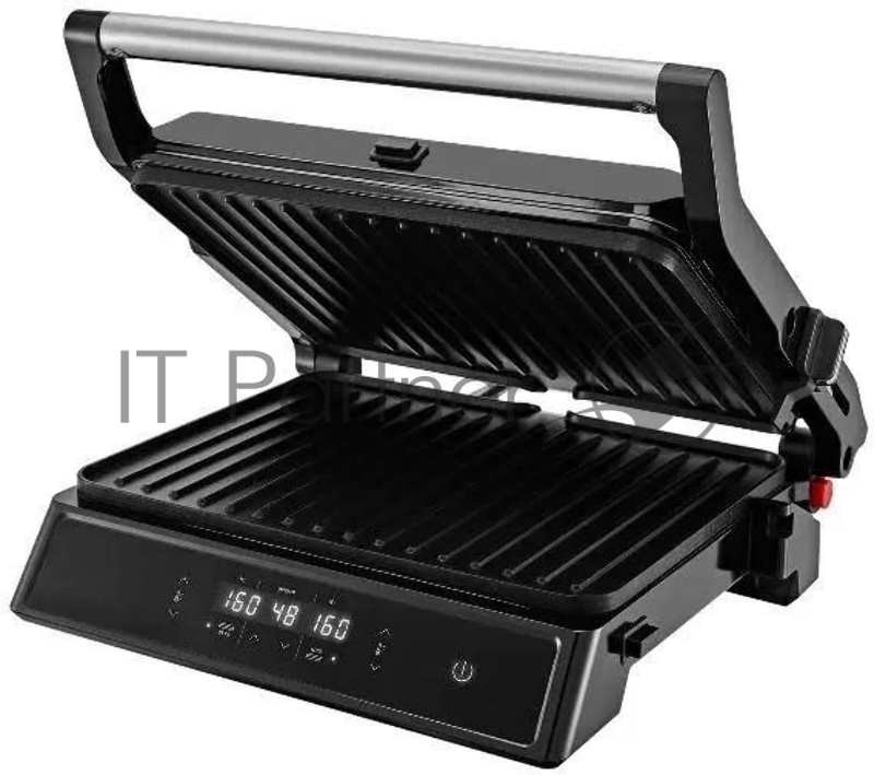 Электрогриль Kitfort КТ-3682 2000Вт черный/серебристый