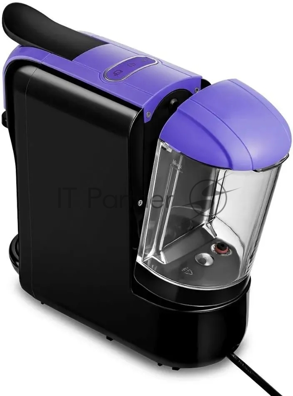 Кофемашина Kitfort КТ-7105-1 1450Вт черный/фиолетовый