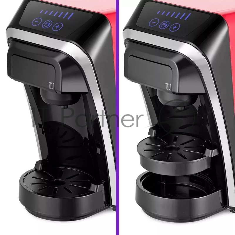 Кофемашина Kitfort КТ-7227 1400Вт красный/черный