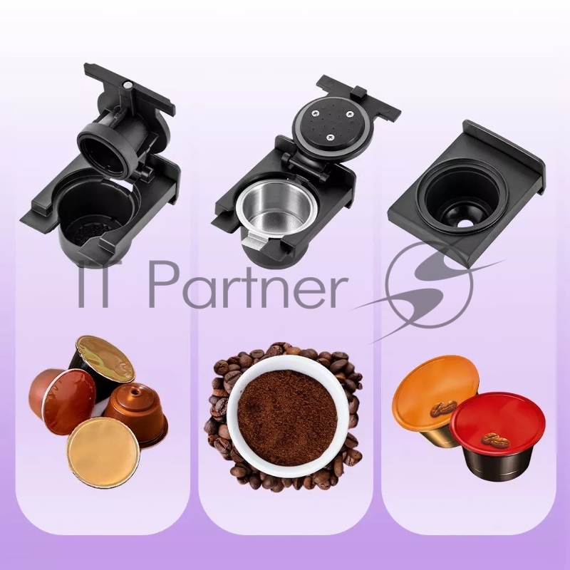 Кофемашина Kitfort КТ-7227 1400Вт красный/черный