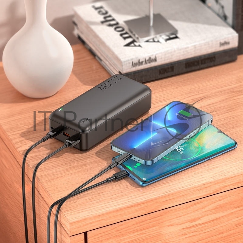 Внешний аккумулятор Powerbank HOCO J101B Astute, QC3.0, PD3.0, 3A, 30000mAh черный