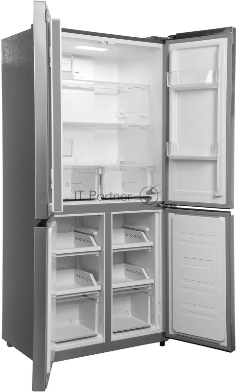 Холодильник Hyundai CM45083F 3-хкамерн. нержавеющая сталь инвертер