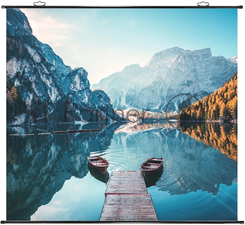 Проектор Cactus CS-M1.SG + Экран CS-PSRM-180X180-BK DLP (1920x1080) 200000:1 ресурс лампы:20000часов 1xUSB typeA 1xHDMI 1.9кг