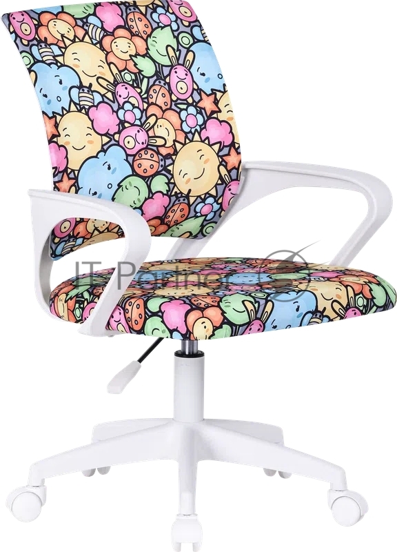 Кресло компьютерное детское Defender Fiesta солнце&цветы,ткань,класс1