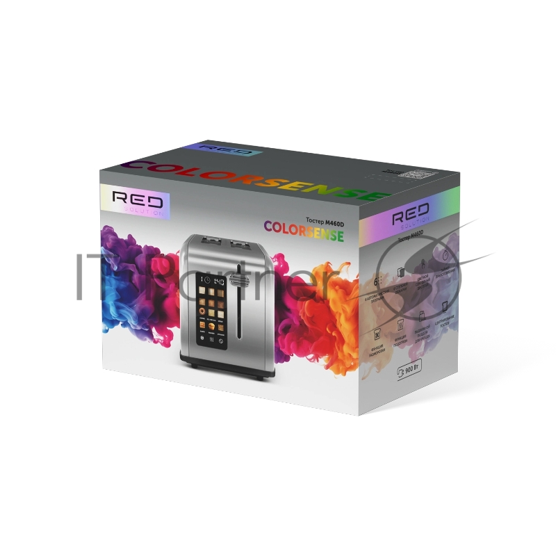 Тостер Red Solution Colorsense M460D 900Вт серебристый/серый