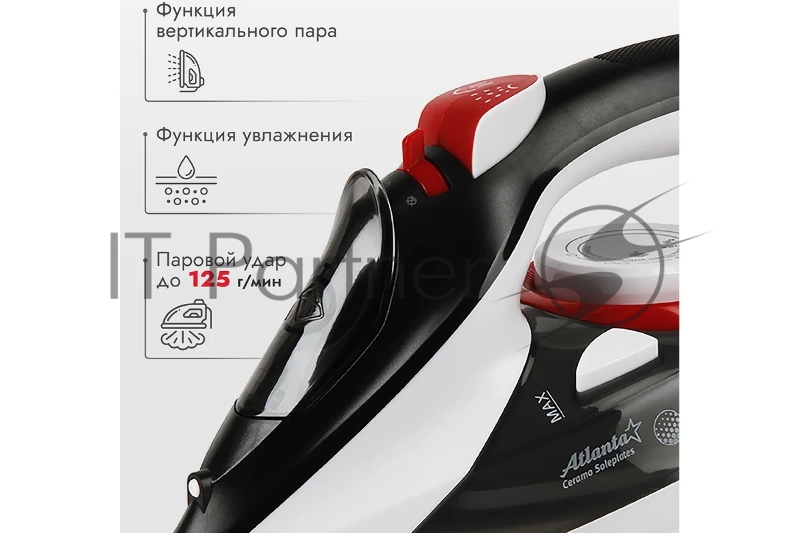 Утюг ATLANTA ATH-5582 red