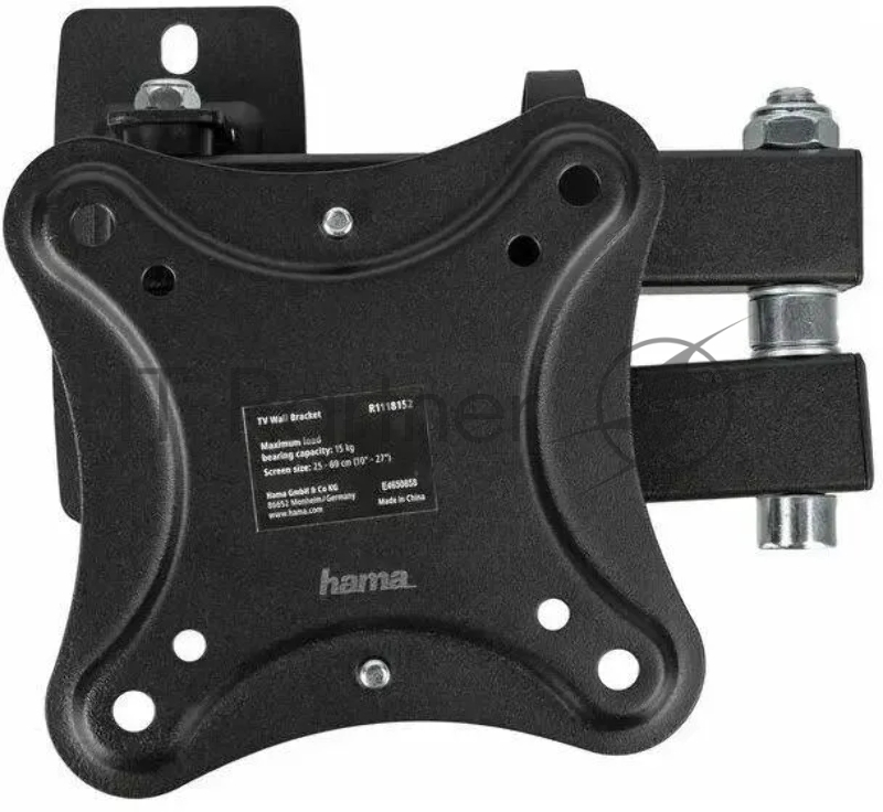 Кронштейн для телевизора Hama Fullmotion черный 10-27 макс.15кг настенный