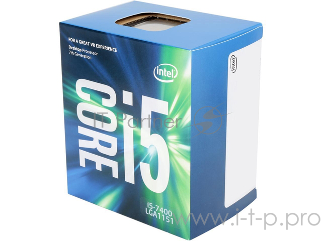 Процессор Intel® Core™ i5-7400 Soc-1151 BOX (BX80677I57400 S R32W) (3GHz/Intel HD Graphics 530) B