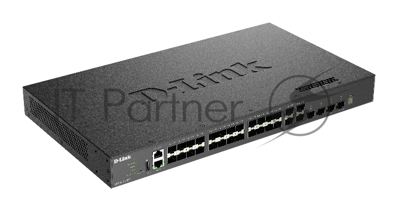 Коммутатор D-Link DXS-3410-32SY/A1A Управляемый L3 стекируемый коммутатор с 28 портами 10GBase-X SFP+ и 4 портами 25GBase-X SFP28