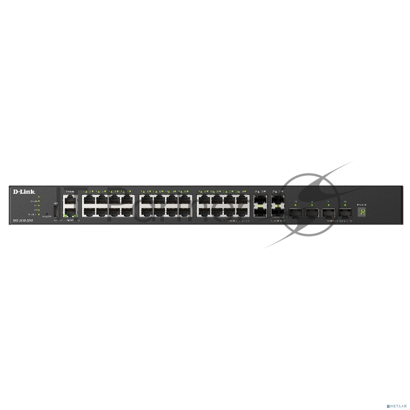 Коммутатор D-Link DXS-3410-32SY/A1A Управляемый L3 стекируемый коммутатор с 28 портами 10GBase-X SFP+ и 4 портами 25GBase-X SFP28