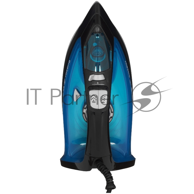 Утюг ENERGY EN-348 черно-бирюзовый (2600Вт, пар, спрей, пар.удар, самооч., керамич. подошва)