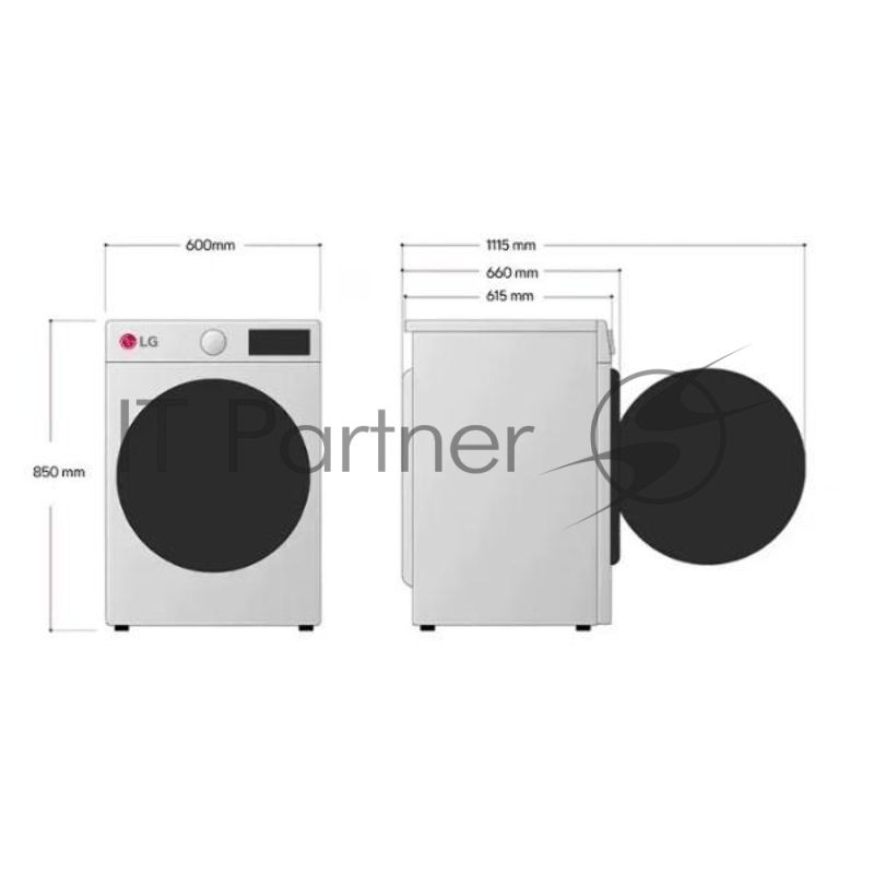 Сушильная машина LG DC90V9V9WN