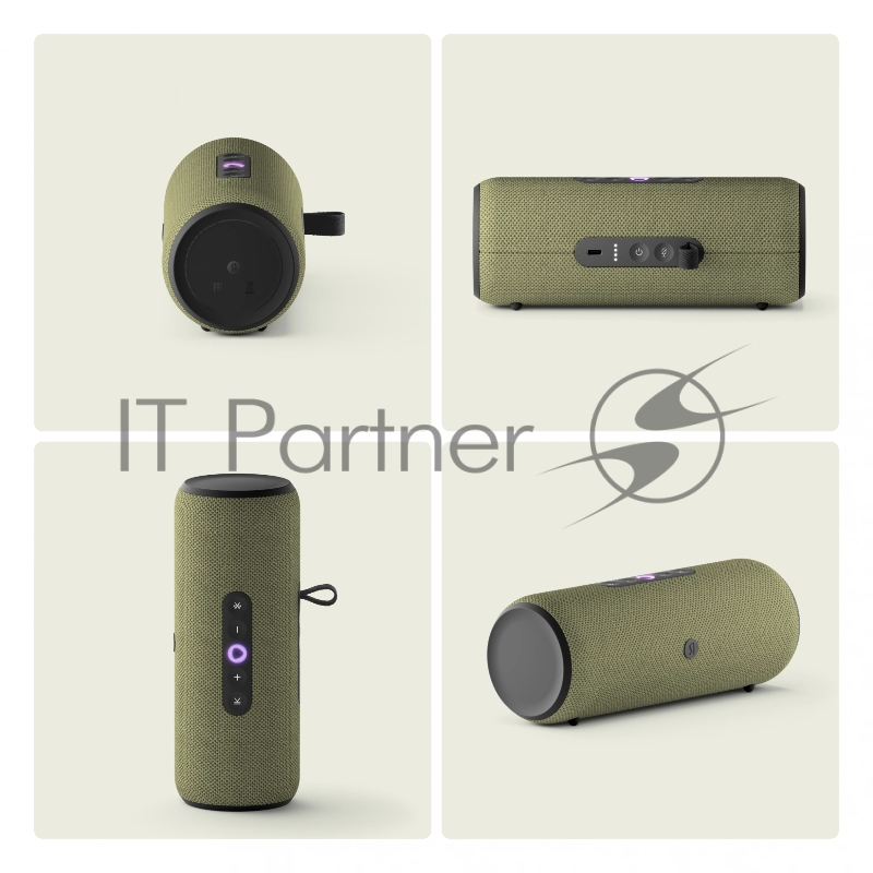 Умная колонка Yandex Стрит Алиса зеленый 30W 2.0 BT/Wi-Fi 10м 3300mAh (YNDX-00030GRN)