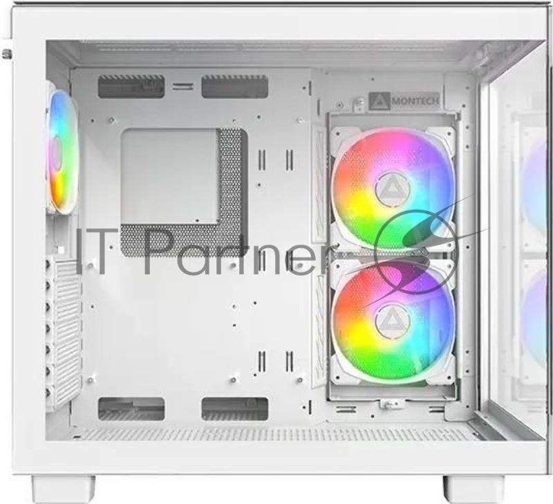 Корпус Montech King 65 PRO белый без БП ATX 8x120mm 6x140mm 2xUSB3.0 audio bott PSU