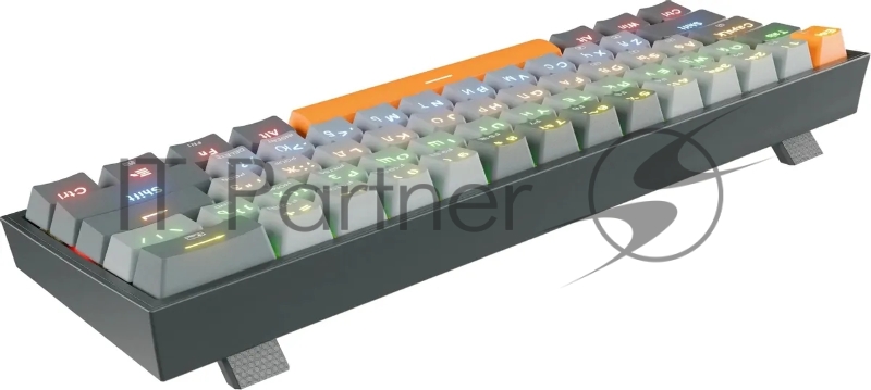 Клавиатура REDRAGON (72599) Fizz RU,Rainbow,красные свитчи, механическая