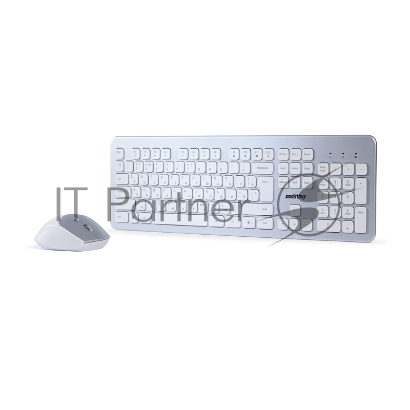 Комплект клавиатура+мышь Smartbuy (SBC-233616AG-SW) 233616AG серебристо-белый