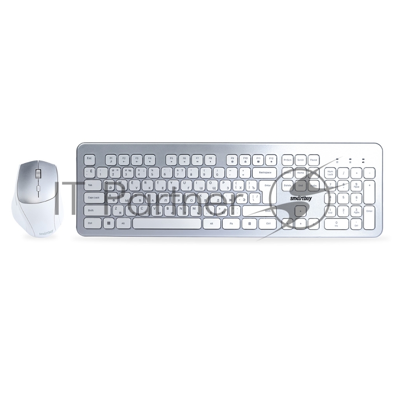Комплект клавиатура+мышь Smartbuy (SBC-233616AG-SW) 233616AG серебристо-белый