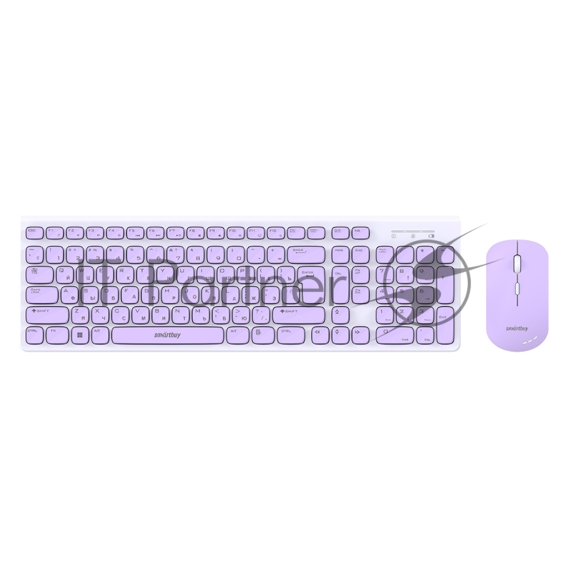 Комплект клавиатура+мышь Smartbuy (SBC-250288AG-WV) ONE 250288AG бело-сиреневый