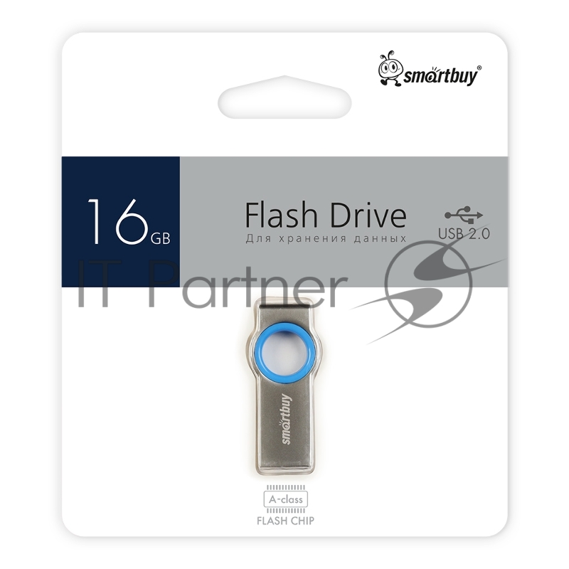 Флеш накопитель Smartbuy (SB016GBMC2) UFD 2.0 016GB MC2 Metal Blue