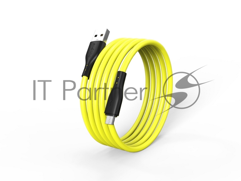 Кабель Smartbuy (iK-12-S21by) S21 MicroUSB желтый, 2.4 А, сил., 1 м