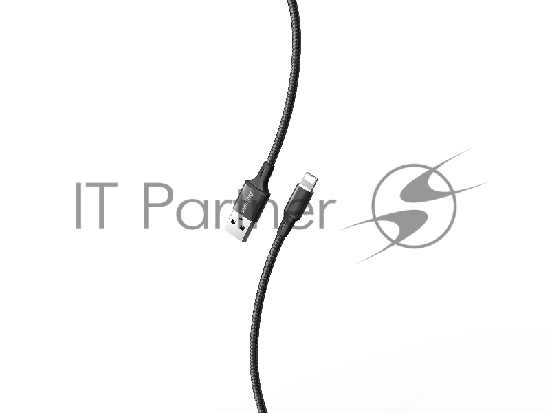 Кабель Smartbuy (iK-512-S14b) S14 Lightning черный, 3 А, 1 м
