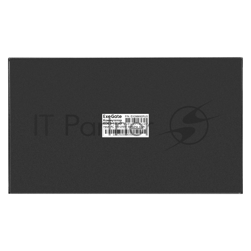 Коммутатор неуправляемый ExeGate EDES-1024D (24-портовый UTP 10/100Mbps, металлический корпус, с возможностью установки в стойку)