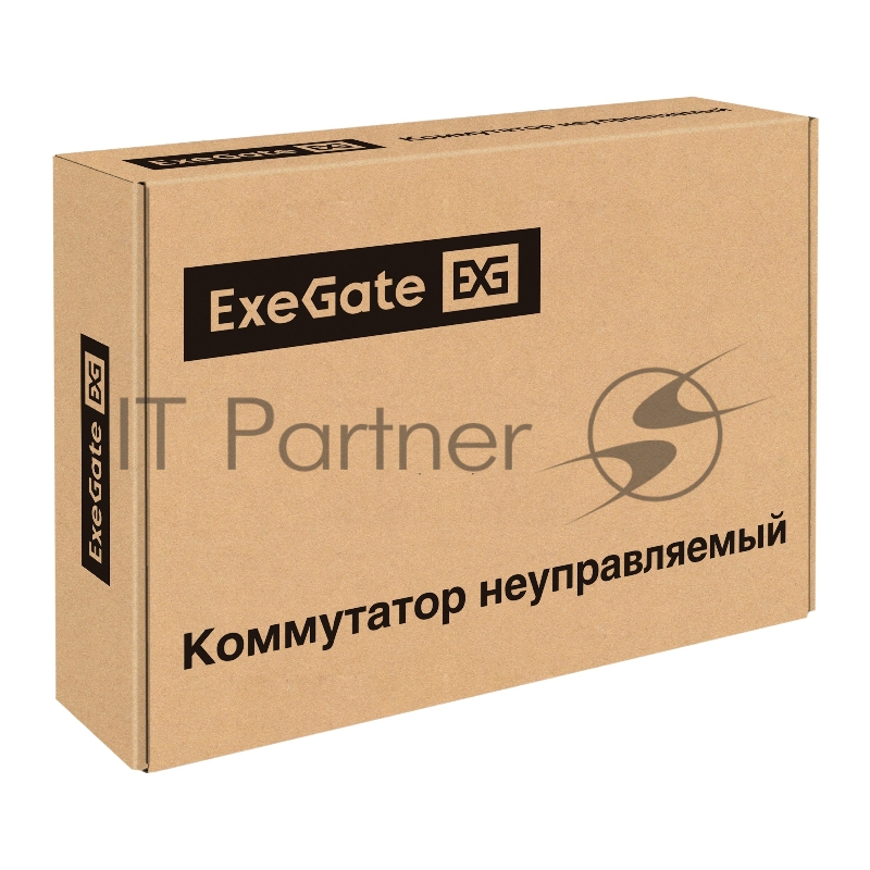 Коммутатор неуправляемый ExeGate EDES-1024D (24-портовый UTP 10/100Mbps, металлический корпус, с возможностью установки в стойку)