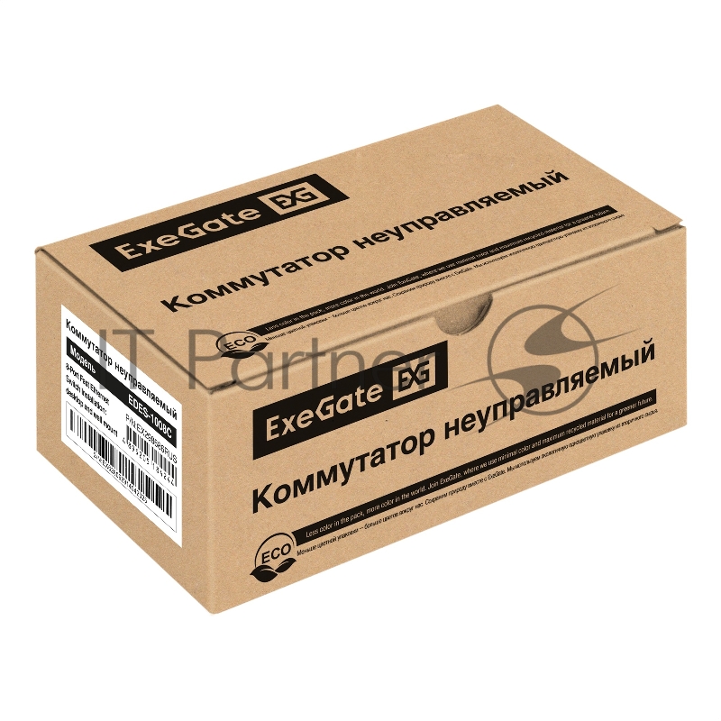 Коммутатор неуправляемый ExeGate EDES-1008C (8-портовый UTP 10/100Mbps, с функцией энергосбережения (Green Ethernet Technology), настольный/настенный)