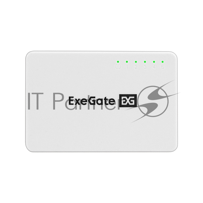 Коммутатор неуправляемый ExeGate EDGS-1005С (5-портовый гигабитный UTP 10/100/1000 Base-T, с функцией энергосбережения (EEE), настольный)