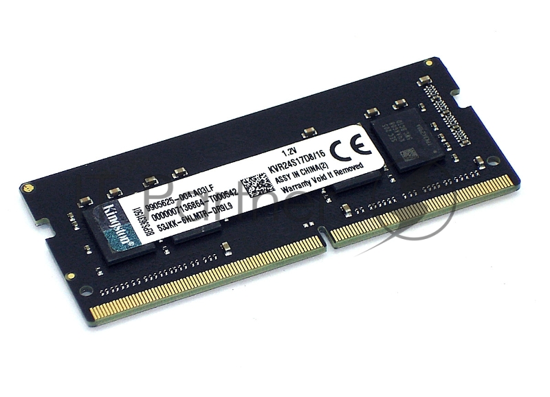 Оперативная память Kingston KVR24S17S8/16, DDR4, 16GB (1x16 GB), 2400 MHz, CL17, SO-DIMM