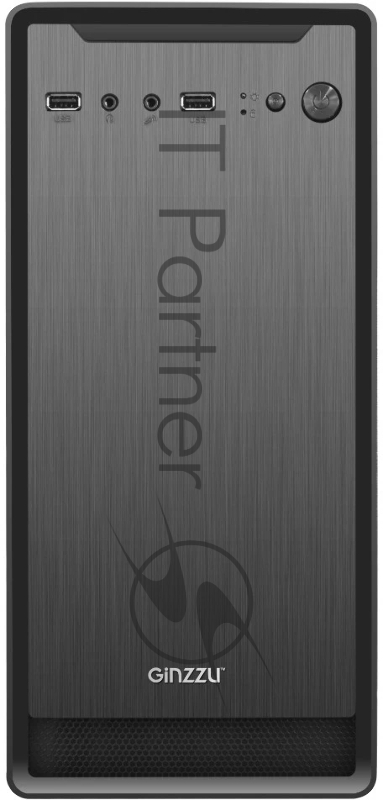 Корпус компьютерный GINZZU (17220) B180 2*USB 2.0,AU