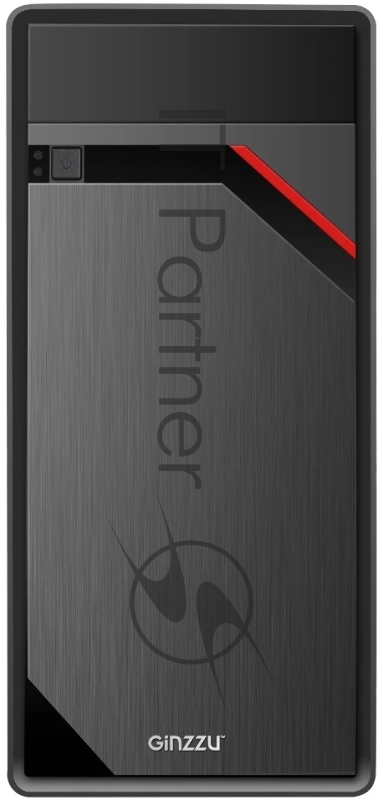 Корпус компьютерный GINZZU D180 2*USB 2.0,AU (17223)