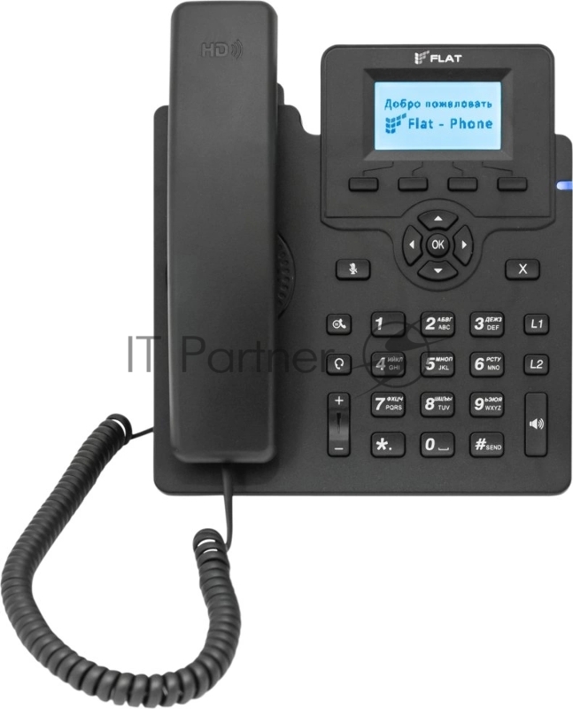 Телефон IP Флат Flat-Phone-C10 черный