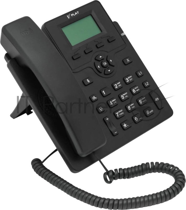 Телефон IP Флат Flat-Phone-C10 черный