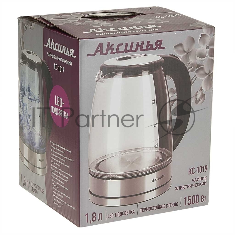 Чайник электрический АКСИНЬЯ КС-1019 черный