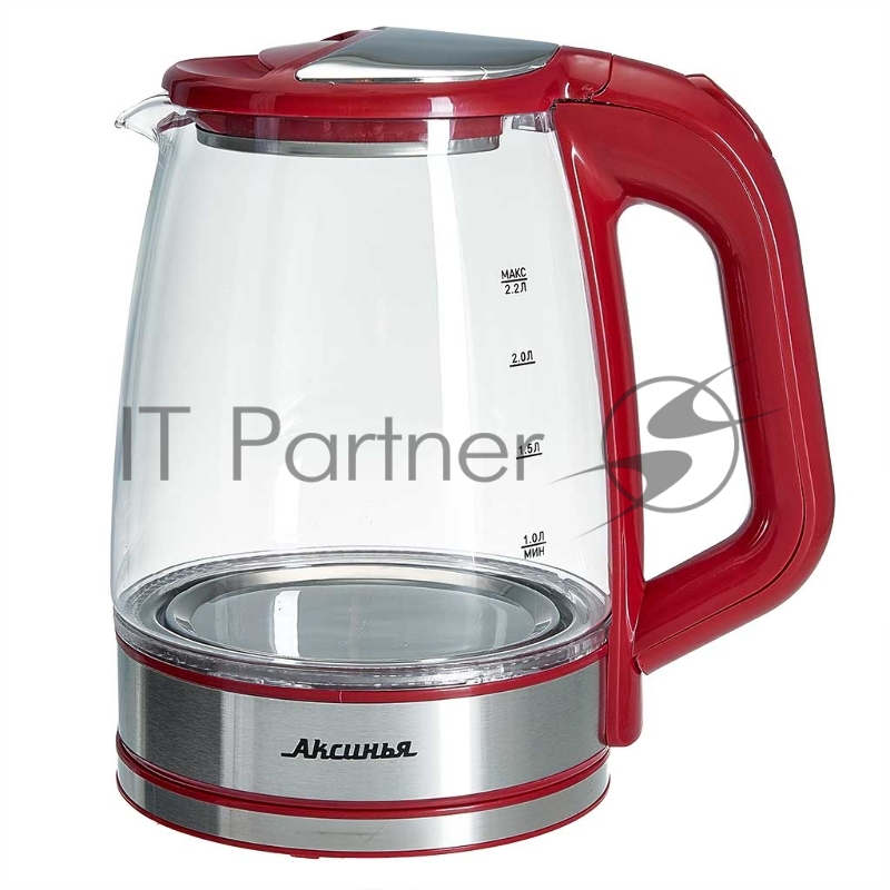 Чайник электрический АКСИНЬЯ КС-1006 красный